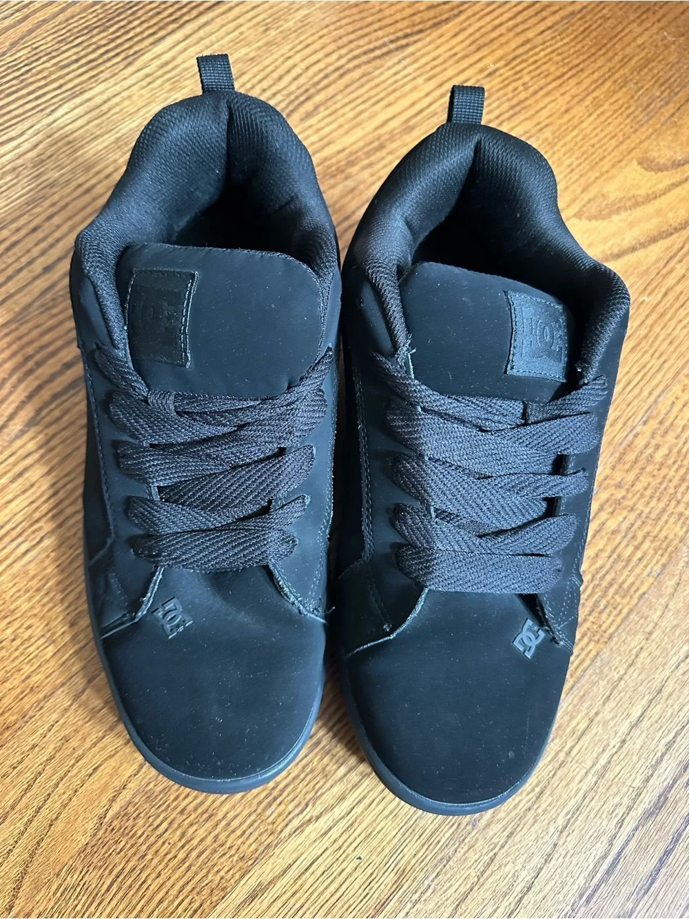 DC Men’s All-Black Low-Top Sneakers